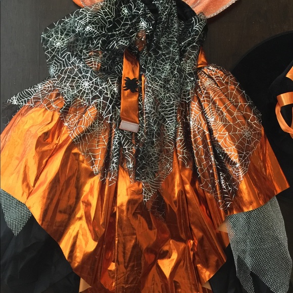 Girls Halloween Costume Dress with Hat & Tights - Picture 2 of 3